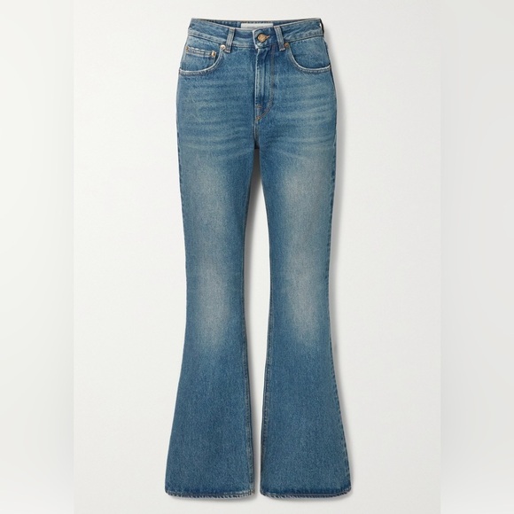Golden Goose Karen Bootcut Jeans in Medium-Wash Denim - Picture 2 of 14